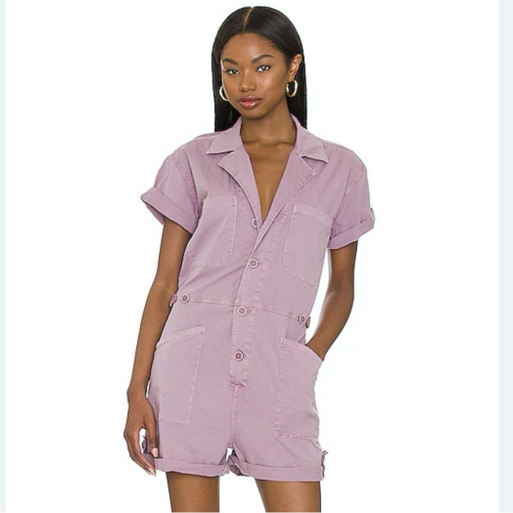pistola Lavender Short-Sleeve Romper
